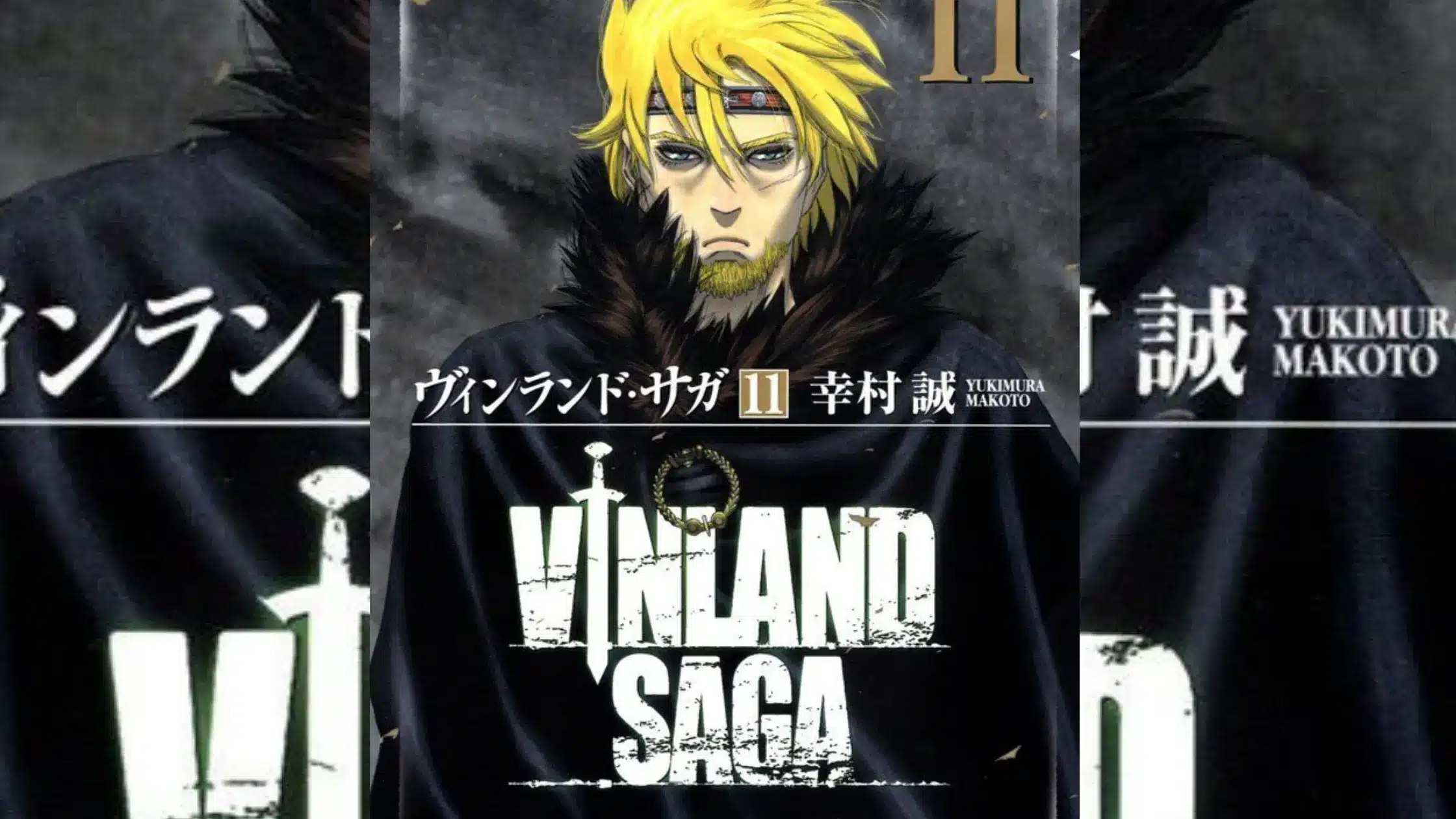 Vinland Saga manga cover with Thorfinn standing by the sea